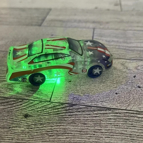 KRAZY KARS ~ MARBLE RACERS - FORD MUSTANG - CLEAR - LIGHTS UP - Picture 9 of 10